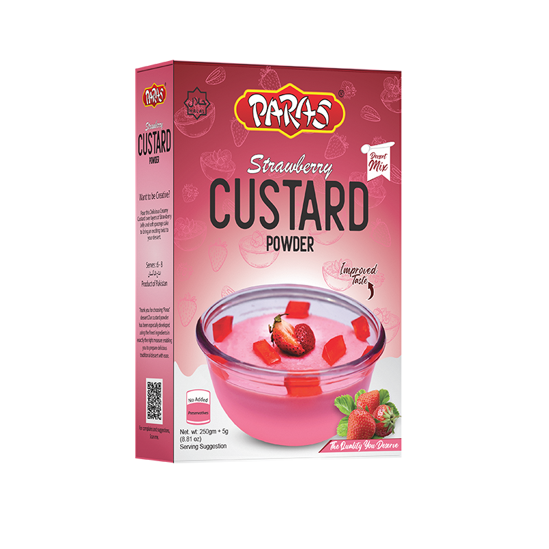 Strawberry Custard Powder-250gm 1